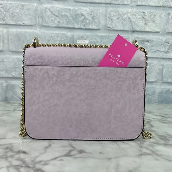 Kate Spade Remi Flap Chain Crossbody Shoulder Bag In Lilac Moon - Picture 4 of 13